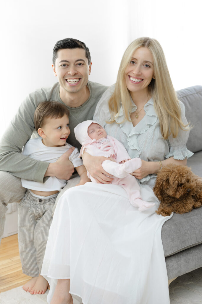 This family's second Manhattan newborn photography session