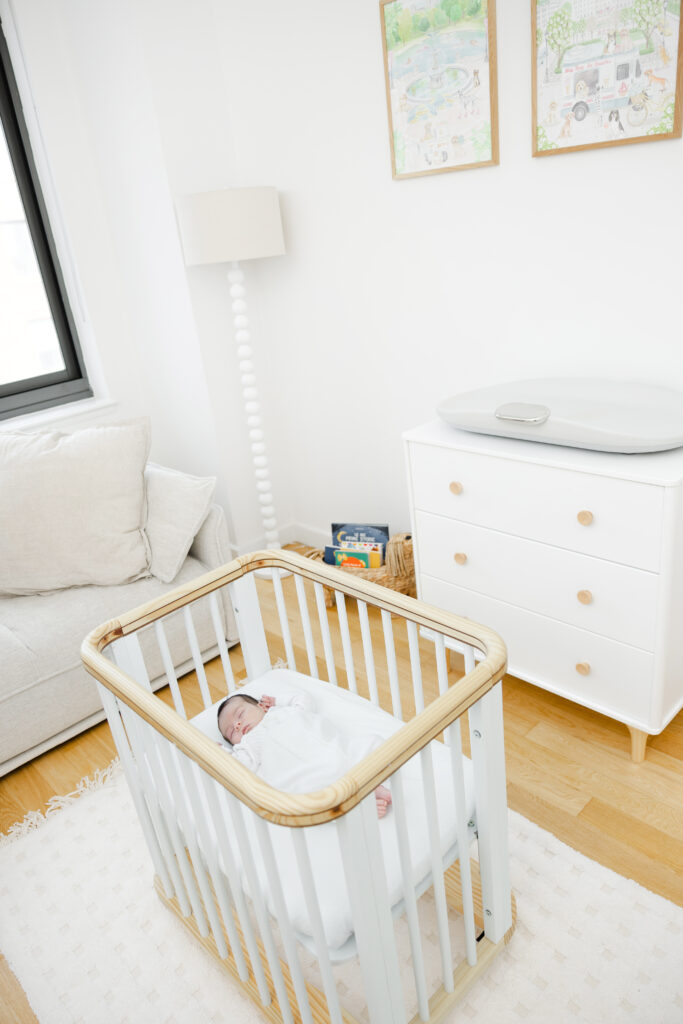 newborn in nursery newborn session