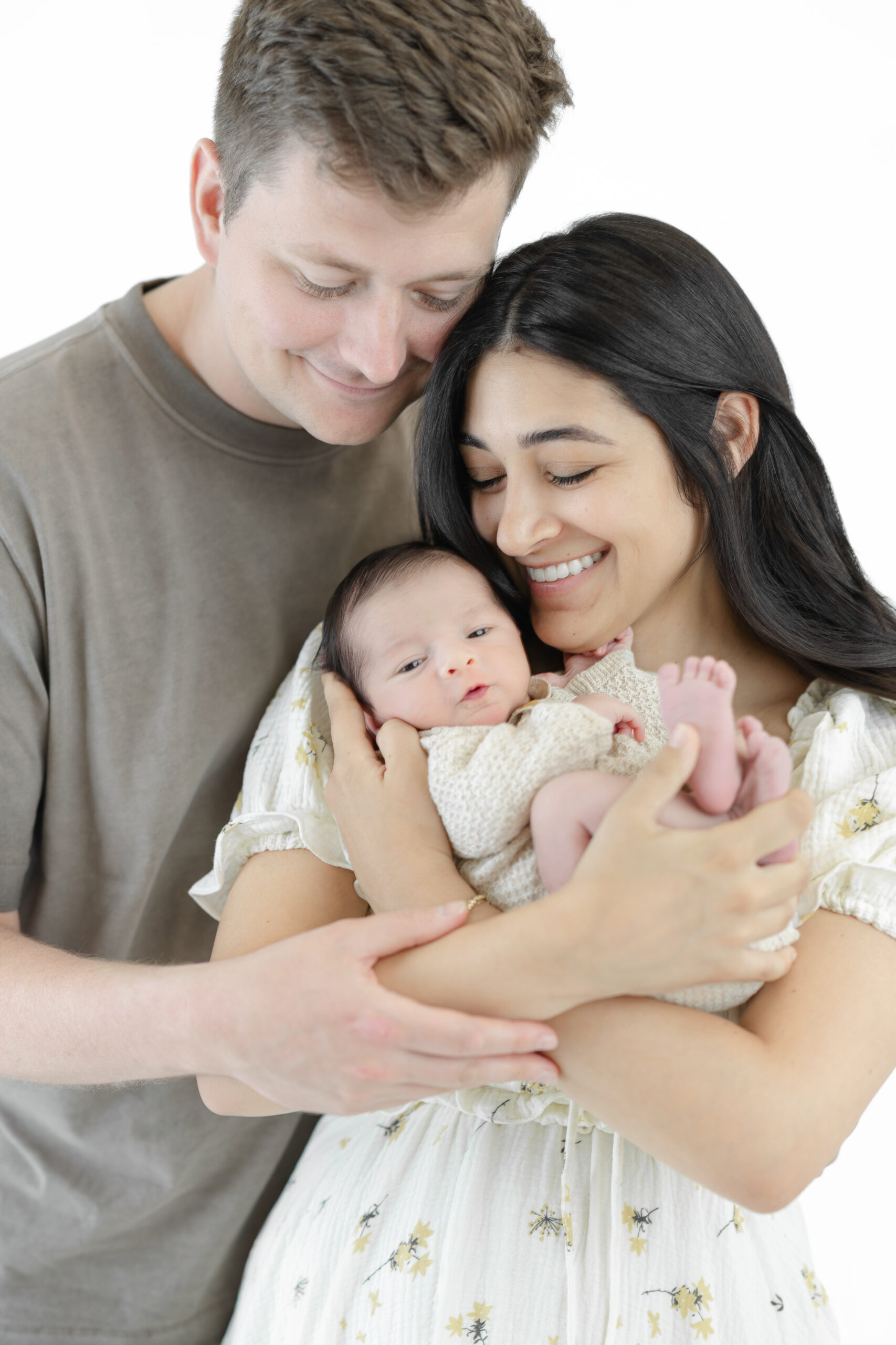 Mother and baby portrait by a Manhattan newborn photographer